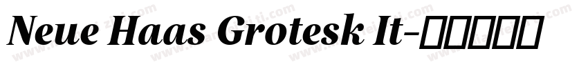 Neue Haas Grotesk It字体转换